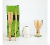TEMU Juego de 4 utensilios de Matcha, que un soporte para , cuchara para té, soporte para y adiciones de bambú para el té