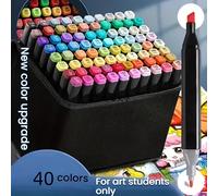 TEMU Juego de 40 marcadores de punta a base de agua, bolígrafo acuarela anime, bolígrafo de multicolor para , regalo de Halloween y Navidad