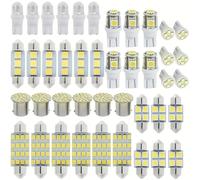 TEMU Juego de 42 luces LED T10 para techo de vehículo, que luces interiores LED, luces de ancho, luces de puerta y luces de lectura de punto, sin batería