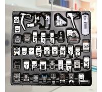 TEMU Juego de 42 pies de prensatelas para máquina de coser con guía de , accesorios para cremalleras, acolchado y bordado