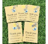 TEMU Juego de 5/10 Llaveros de Azul con Colgante Grabado "Gracias por Ser Tan " - Tarjeta de Agradecimiento y , Accesorio Único para , Día del Maestro, Acción de Gracias y