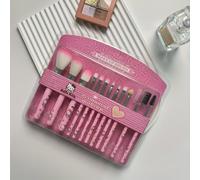 TEMU Juego de 5/7/12 Pinceles de Maquillaje Hello Kitty de para , Cejas, Labios y con Estuche de Almacenamiento - Cerdas Sintéticas Suaves, Herramientas de Belleza de , Regalo Ideal