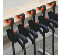 TEMU Juego de 5 Abrazaderas Manuales F de Resistencia con Rápida de y Cuerpos de Plástico - Abrazaderas de 4 Pulgadas para Carpintería, Fabricación de Muebles y Mejoras del Hogar