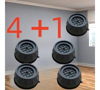 TEMU Juego de 5 almohadillas antivibración - Alfombrillas antideslizantes y amortiguadoras, ideales para soportar lavadoras y secadoras.