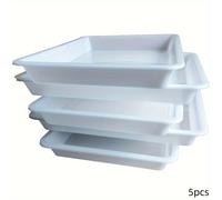 TEMU Juego de 5 Bandejas de Plástico para , , 5 Colores, Bandejas Sensoriales, Bandejas para Arena, Bandejas para Servir, Organizador de Manualidades, Proyectos DIY, Pintura, Cuentas, Hogar,