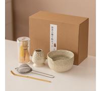 TEMU Juego de 5 batidores de matcha, que un de cerámica y un kit de de bambú y , herramientas prácticas para preparar matcha en casa