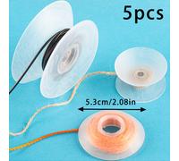 TEMU Juego de 5 Carretes de Hilo con Bobina de Enrollado de Cordón - Carretes Adecuados para Tejer, Crochet, de Joyas y Encaje DIY - Bobina de Cuentas de Fácil /Cierre para Herramientas de Tejido ()