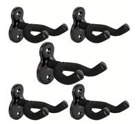 TEMU Juego de 5 colgadores de pared para guitarra, adecuado para guitarras, ukuleles, guitarras eléctricas, bajos y otros instrumentos de cuerda