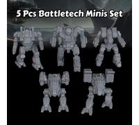 TEMU Juego de 5 Miniaturas de - Figuras de Mech para Accesorios de , Juegos de Mesa Tácticos y Campañas de Personajes de Ciencia Ficción