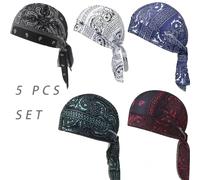 TEMU Juego de 5 Pañuelos para la Cabeza - Cubierta Refrescante, Forro para de Seguridad - Bandana para Motocicleta, Cinta Deportiva para , Pañuelo Unisex