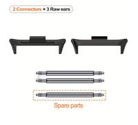 TEMU Juego de 5 piezas: 2 adaptadores + 3 orejas crudas para Redmi Watch 4 5 eSIM, correa de reloj conector para Xiaomi Mi Band 9 8 Pro 20mm 22mm, accesorios de acero inoxidable 316L