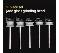 TEMU Juego de 5 piezas, Cabezal de Molienda con Ancho de Ranura de 3/4/5/6/8 mm, Herramienta de para Anillos de Jade Artificial con Esquinas Curvas y Bordes Redondeados