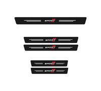 TEMU Juego de 5 piezas de tiras para umbrales de puertas de coche, pegatinas protectoras para con de fibra de carbono, pegatinas decorativas para tiras de umbrales de puertas