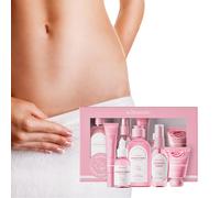 TEMU Juego de 5 piezas para Higiene Íntima Femenina, Limpiador y Humectante, Beige y , Enriquecido con de Hoja de Aloe Vera y Niacinamida, Cuidado Delicado Todo . Empaquetado en una de Regalo