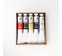 TEMU Juego de 5 Pinturas al Óleo Marie - Set de Colores con Cobertura: Titanio, Limón, , Azul Cobalto y (50ml)