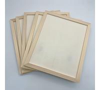 TEMU Juego de 5 Tableros de Madera para Pintura y Dibujo, Paneles de Sin Acabar para Decoración del Hogar (12 x 10 x 0.35 Pulgadas)