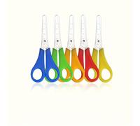 TEMU Juego de 5 Tijeras - Incorporada, BluntSafety, Tijeras de Corte Versátiles para Oficina y Proyectos y Manualidades, Cortar Papel, Tarjetas y Más