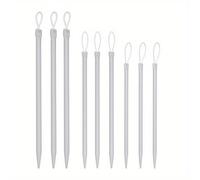 TEMU Juego de 6/9 Agujas Grandes para Lana - Agujas de Nylon y Costura, Herramientas DIY para Tejer, Crochet y Bordado, Accesorios de Hilo, Kit de Agujas Fácil para Principiantes