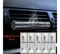 TEMU Juego de 6 ambientadores para coche; (1 juego de difusor de aleación para de aire de coche con 5 complementarios) Adecuaciones para el interior del coche; el olor dentro del coche