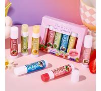 TEMU Juego de 6 Bálsamos Labiales de a Frutas en de Regalo Coco Aloe Fresa Limón Uva