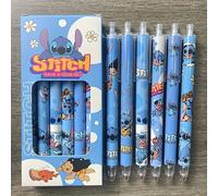 TEMU Juego de 6 Bolígrafos Disney Stitch, Plásticos y , Regalo Estiloso para en o Ocasiones Especiales