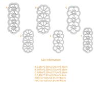 TEMU Juego de 6 cortadores de arcilla para crear joyas y adornos para el cabello, con diseños de pinzas para el cabello y formas de margarita para 'Barrettes' para el cabello