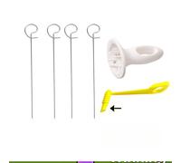 TEMU Juego de 6 Cortadores para Papas de Acero Inoxidable - Torsionador Manual de Verduras, Ideal para BBQ y Camping, Sin Piedra Fósil ni Varilla de Magnesio