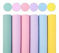TEMU Juego de 6 hojas de tela de cuero sintético sólido de Pascua A5 de 5.9*8.26 pulgadas para DIY, manualidades de cuero, material a