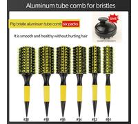 TEMU Juego de 6 peines brasileños de aluminio tipo tubo para peinar, , de aire, y peine caliente rodante