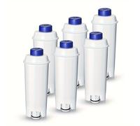 TEMU Juego de 6 piezas de filtro de agua de repuesto para DeLonghi DLSC002 - Compatible con DeLonghi Evo & S, (Plus), , Explorer - el filtro de agua para y máquinas de espresso