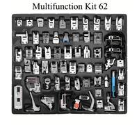 TEMU Juego de 62 Pies de para Máquina de Coser Multifuncional Compatible con Singer, Brother, , Kenmore, , , Etc. (62 Piezas)