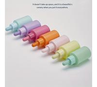 TEMU Juego de 7 frascos de aceite de macarrón de 30 ml , perfectos para aceites de masaje, con diseño de gotero de vidrio para una fácil dispensación, ideal para muestras líquidas portátiles