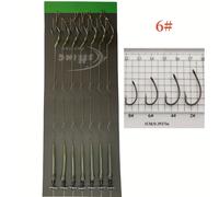 TEMU Juego de 7 Piezas de Monturas Pre- para Pesca de Carpa con Anzuelos y Línea, Equipo y Herramientas de Pesca