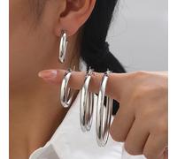 TEMU Juego de 8 Aros de Hierro, Conjunto de Aros Circulares Lisos, Combinación de Aros Grandes y Pequeños, Versátil, 4