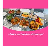 TEMU Juego de 8 Piezas para Mesa - Bandeja Expandible y Práctica, Ideal para Mesas Rectangulares y . para Cocina, Comedor, Fiestas y Reuniones