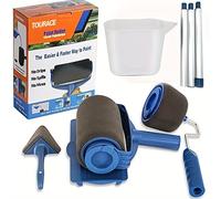TEMU Juego de 8 Rodillos de Pintura con Palo - Transformación Rápida de Habitaciones, Kit de Herramientas de Pintura de Pared Fácil de Usar, Rodillos de Pintura para Pared