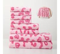 TEMU Juego de 8 toallas de baño de microfibra ultra , 2 toallas de baño grandes + 2 toallas de + 4 toallas cuadradas, adecuadas para hombres y mujeres, secado rápido, absorción, ligeras y multiusos