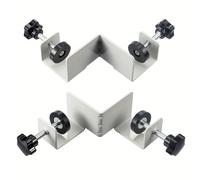 TEMU Juego de Abrazaderas para Esquinas de 2 Piezas, Abrazadera de Hierro en Ángulo de , Plantilla de Carpintería con Mango, de Sujeción 42mm, para Montaje de Muebles