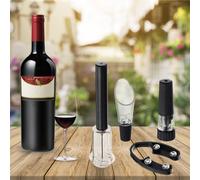 TEMU Juego de abridor de botellas por presión de aire, fácil y rápido de usar, cortador, destornillador, vertedor y tapón -