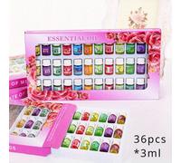 TEMU Juego de Aceites Esenciales de 36 piezas * 0.1 oz, de Lavanda y Rosa Relajante, Aceite Soluble en Agua para Humidificador, de Habitación con 12 , Regalo para San Valentín y Año