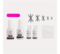 TEMU Juego de Acero Inoxidable para Uñas Encarnadas Mejorado, 5 Parches Metálicos, 5 Pegatinas Auxiliares, 1 Adhesivo y 1 Dispersador, 1 Tira de de Uñas - Herramientas para Uñas Encarnadas