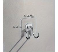 TEMU Juego de adhesivos dobles grandes, perfectos para colgar objetos. ganchos de resistencia pueden soportar 33 libras y son impermeables, lo que los ideales para usar en el baño sin causar daños.