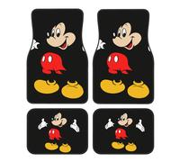 TEMU Juego de Alfombrillas para Coche Disney 4 piezas, Tapetes Bonitos, Adecuados para Autos y Camionetas