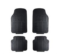TEMU Juego de alfombrillas universales de goma para coche, antideslizantes, negras, paquete de 4 (2 delanteras y 2 traseras), aptas para SUV, furgonetas y coches, protección para todo tipo de