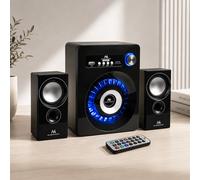 TEMU Juego de altavoces Maclean M-AC910 Bluetooth 2.1 con radio FM, ranura para tarjeta TF, entrada AUX y fuente de alimentación USB