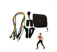 TEMU Juego de Bandas de Resistencia, Bandas de Ejercicio con Puerta, , Bolsa de Transporte, Correas para Tobillo de Piernas para Entrenamiento de Resistencia, Relajación Física, Ejercicios en Casa