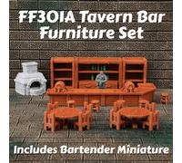 TEMU Juego de Bar de Taberna Miniatura D&D de 31 piezas - Escenario de RPG de Mesa Impreso en 3D de 28mm, Construcción de Plástico Duradero, para Juegos de Fantasía y
