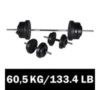 TEMU Juego de barras 2 mancuernas 60.5kg