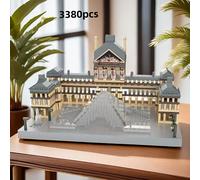 TEMU Juego de Bloques de Construcción del Museo del Louvre de 3380 piezas - Arquitectónico en Miniatura Detallado, Ideal para Decoración del Hogar y Regalos, para Halloween, Navidad,