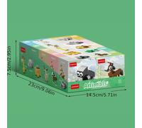 TEMU Juego de Bloques de Construcción Mini , Regalo Navideño, Kit de Rompecabezas de Animales , Decoración para Halloween y Acción de Gracias, 10 Modelos Pequeños o en 1 Figura Grande, 10 Cajas